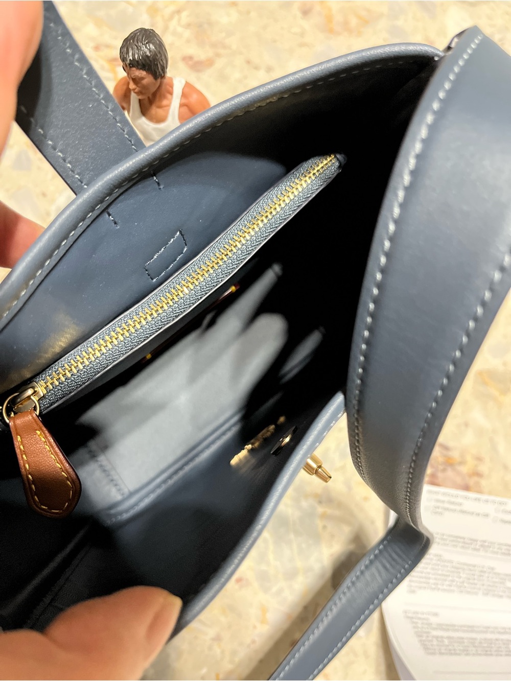 Coach Hadley Mini Crossbody Bag In Signature’s Denim NWT - Picture 3 of 8